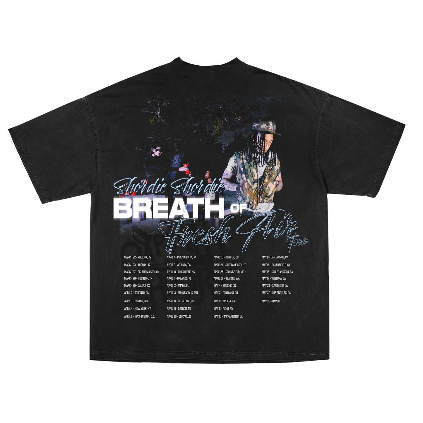 "BREATH OF FRESH AIR TOUR T-SHIRT - SHORDIE"